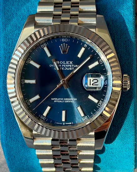 2021 Rolex Datejust 41MM Blue Dial Jubilee Bracelet (126334)