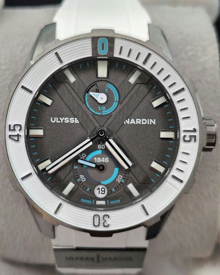 2020 Ulysse Nardin Diver X Antarctica L. E. 44MM Grey Dial Rubber Strap (1183-170LE-3/90-ANT)