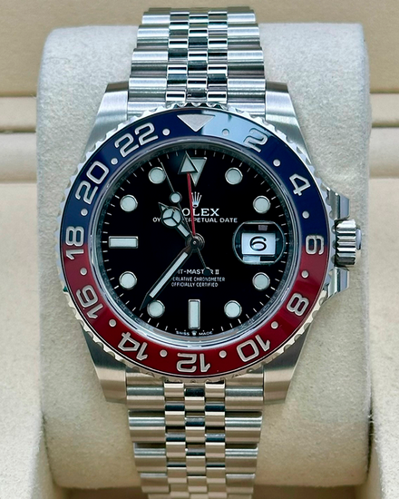 2026 Rolex GMT-Master II "Pepsi" 40MM Black Dial Jubilee Bracelet (126710BLRO)