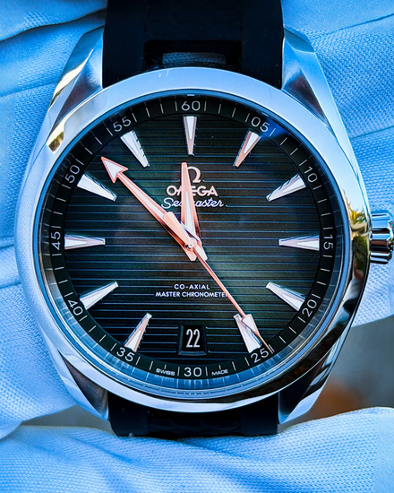 2023 Omega Seamaster Aqua Terra 150M 41MM Black Dial Rubber Strap (220.10.41.21.01.001)