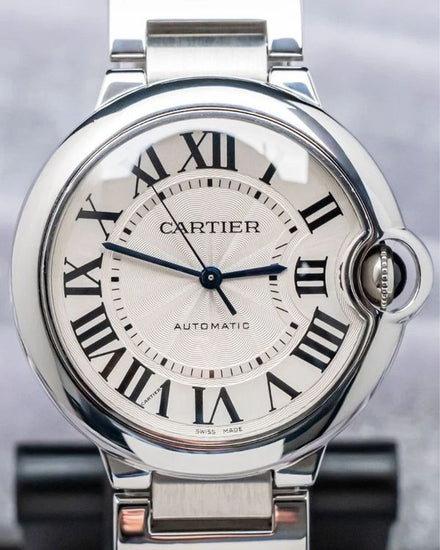 Cartier Ballon Bleu 36MM Silver Dial Steel Bracelet (W6920046)