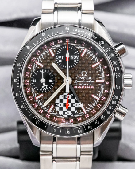 Omega Speedmaster Day-Date "Michael Schumacher World Champion" L.E. 39MM Carbon Fiber Dial Steel Bracelet (3529.50.00)
