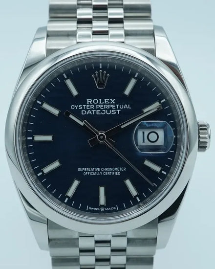 2021 Rolex Datejust 36MM Blue "Fluted Motif" Dial Jubilee Bracelet (126200)