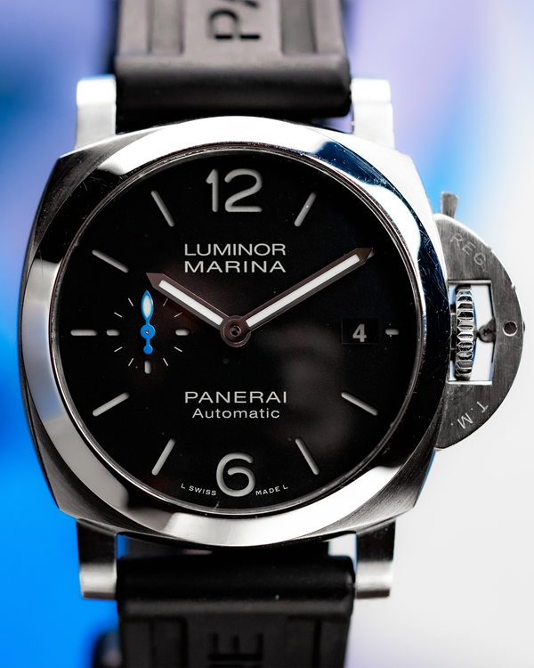 2023 Panerai Luminor Marina Quaranta 40MM Black Dial Rubber Strap (PAM01372)