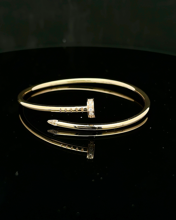 2024 Cartier Juste Un Clou Bracelet Size 16 Yellow Gold 2.5MM 0.18 CTW (Juste Un Clou)