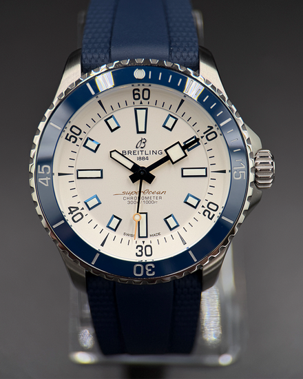 2026 Breitling Superocean 42MM White Dial Rubber Strap (A17375E71G1S1)