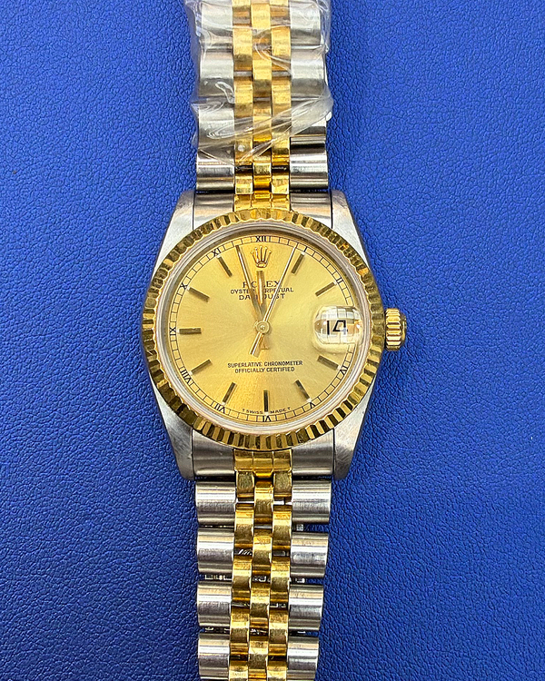 1992 Rolex Datejust 31MM Champagne Dial Two-Tone Jubilee Bracelet (68273)