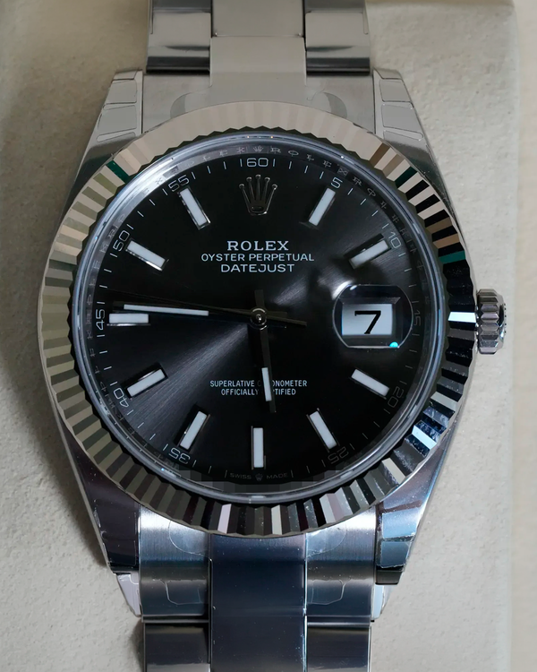 2026 Rolex Datejust 41MM Rhodium Dial Oyster Bracelet (126334)