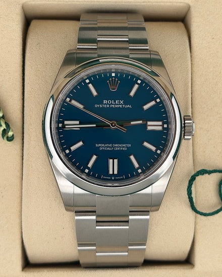 2025 Rolex Oyster Perpetual 41MM Blue Dial Oyster Bracelet (134300)