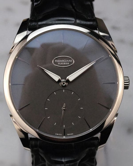 Parmigiani Fleurier Tonda 1950 39MM Grey Dial Hermes Leather Strap (PFC267-1200300-HA1441)