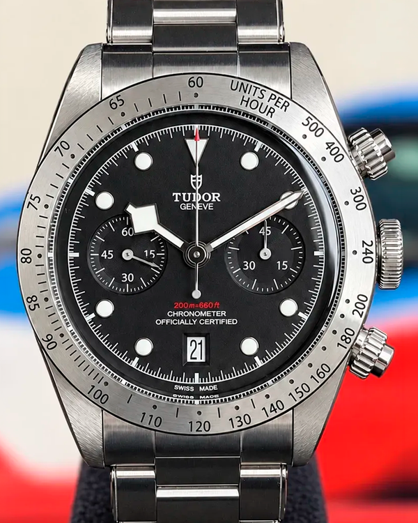 No Reserve - 2021 Tudor Black Bay Chrono 41MM Black Dial Steel Bracelet (79350)