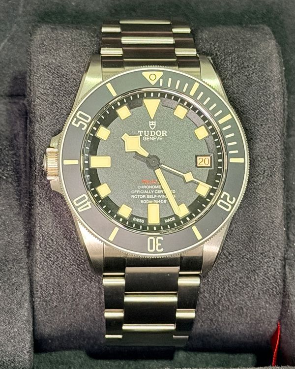 2022 Tudor Pelagos LHD 42MM Black Dial Titanium Bracelet (25610TNL)