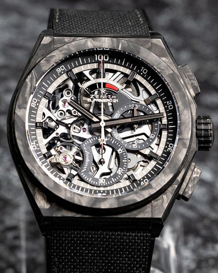 2025 Zenith Defy El Primero 21 44MM Skeleton Dial Rubber Strap (10.9000.9004/96.R921)