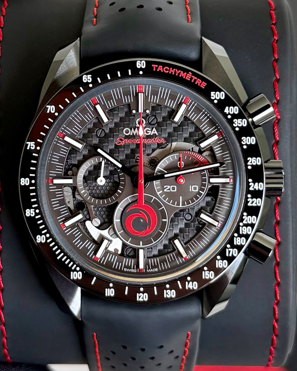 2022 Omega Speedmaster Dark Side of the Moon "Team Alinghi" 44.25MM Skeleton Dial Rubber Strap (311.92.44.30.01.002)