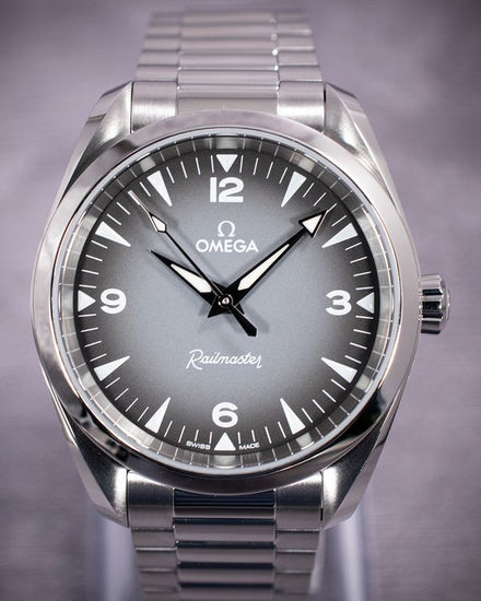 2026 Omega Seamaster Railmaster 38MM Grey Dial Steel Bracelet (235.10.38.20.06.001)