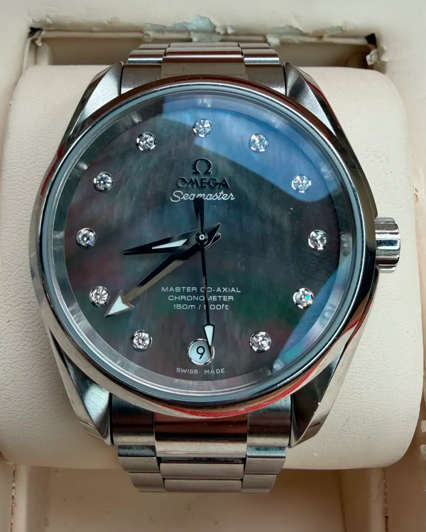 2015 Omega Seamaster Aqua Terra 38MM Blue Dial Steel Bracelet (220.10.38.20.53.001)