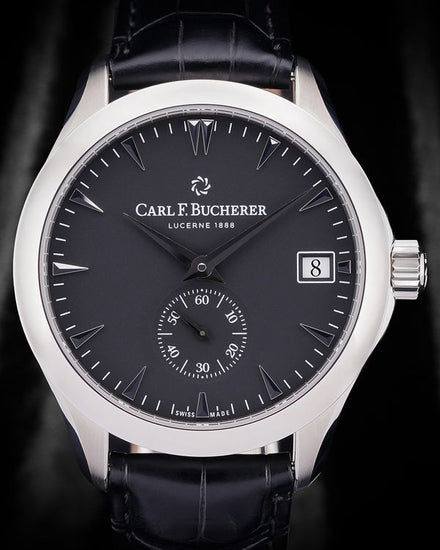 Carl F. Bucherer Manero 40.6MM Black Dial Leather Strap (00.10917.08.33.01)
