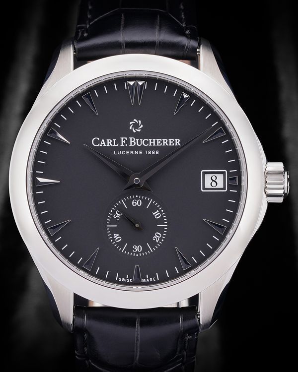 Carl F. Bucherer Manero 40.6MM Black Dial Leather Strap (00.10917.08.33.01)