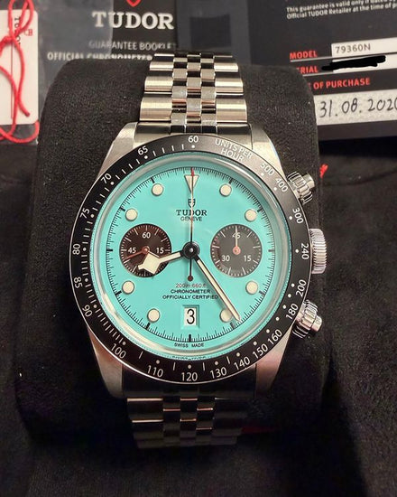 2026 Tudor Black Bay Chrono 41MM Blue "Flamingo" Dial Steel Bracelet (79360N)