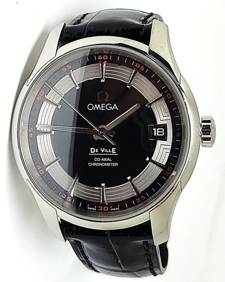 Omega De Ville Hour Vision 42MM Black Dial Leather Strap (431.13.42.51.01.001)