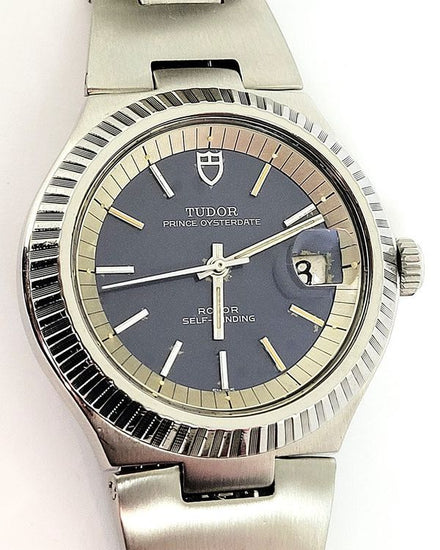 1974 Tudor Prince Oysterdate 38MM Blue Dial Steel Bracelet (9111/0)