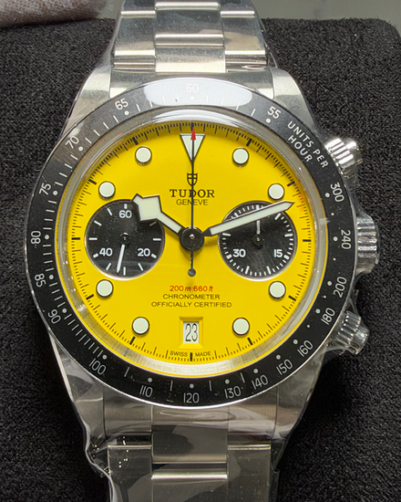 2026 Tudor Black Bay Chrono 39MM Yellow Dial Steel Bracelet (79310N)