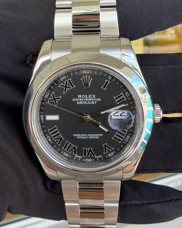 Rolex Datejust II 41MM Black "Ghost" Dial Oyster Bracelet (116300)