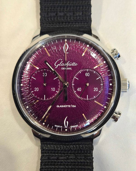 2026 Glashütte Original Sixties Annual L.E. 42MM Purple Dial Textile Strap (1-39-34-08-22-04)