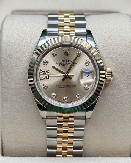 2026 Rolex Lady-Datejust 28MM Champagne Dial Two-Tone Super Jubilee Bracelet (279173)