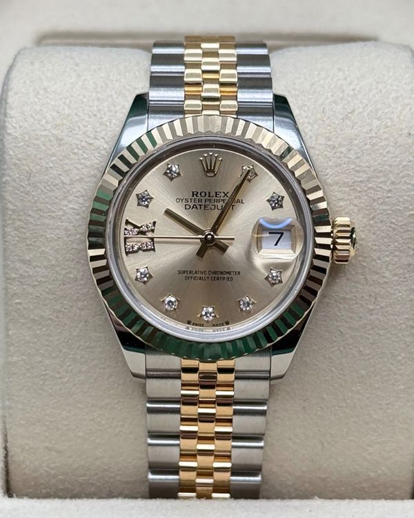 2026 Rolex Lady-Datejust 28MM Champagne Dial Two-Tone Super Jubilee Bracelet (279173)