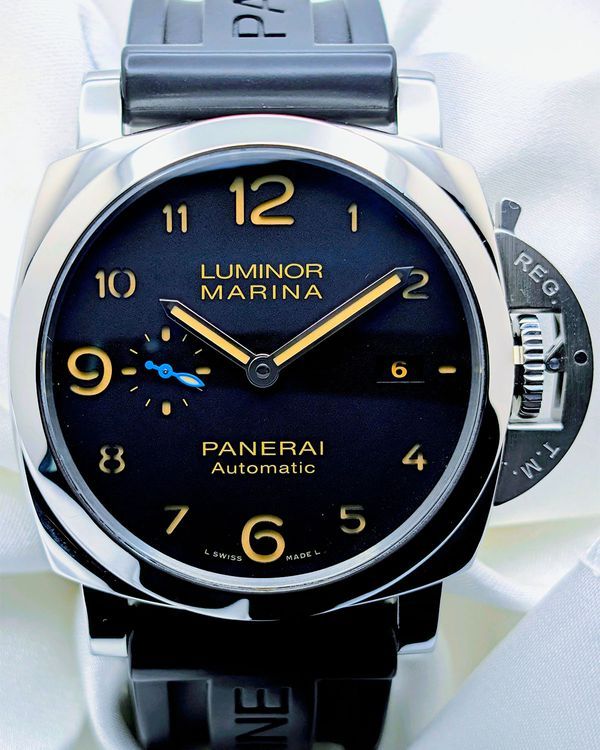 2020 Panerai Luminor Marina 1950 3 Days 44MM Black Dial Rubber Strap (PAM01359)