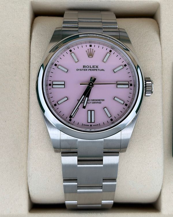 2026 Rolex Oyster Perpetual 41MM Pink Dial Oyster Bracelet (134300)