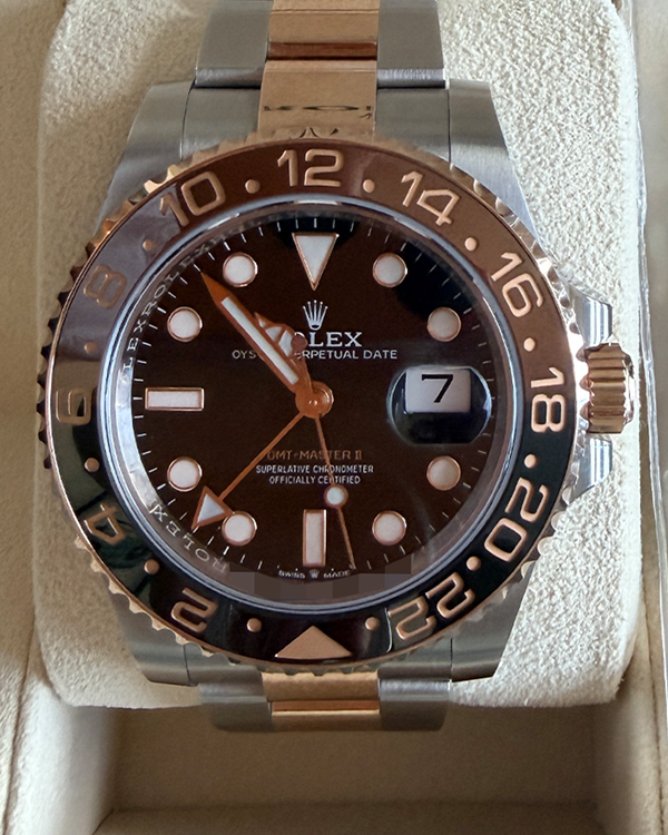 2021 Rolex GMT-Master II "Rootbeer" 40MM Black Dial Two-Tone Oyster Bracelet (126711CHNR)