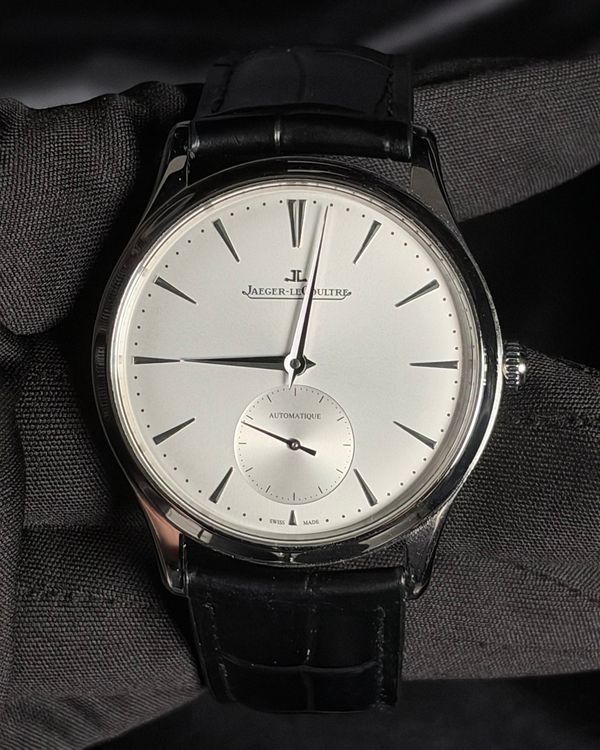2021 Jaeger-LeCoultre Master Ultra Thin 39MM Silver Dial Leather Strap (Q1218420)