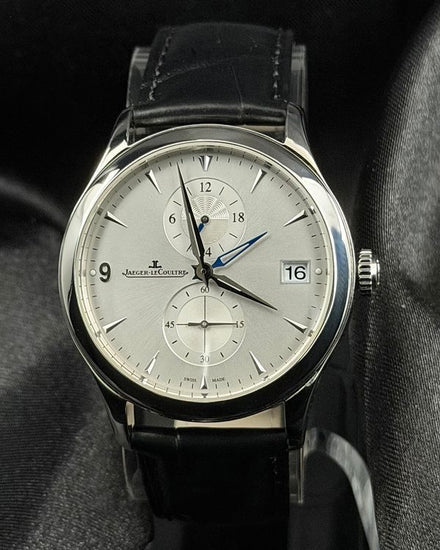 Jaeger-LeCoultre Master Hometime 40MM Silver Dial Leather Strap (Q1628430)