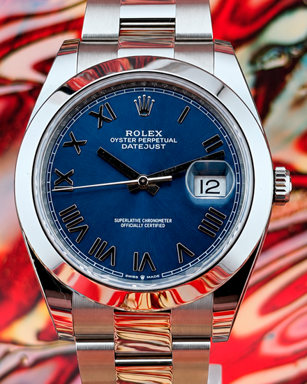 2026 Rolex Datejust 41MM Blue Dial Oyster Bracelet (126300)