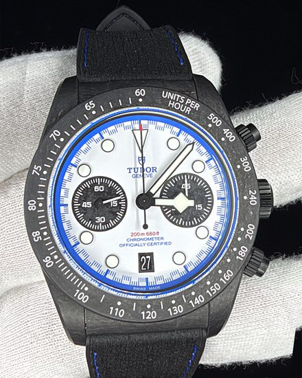 2025 Tudor Black Bay Carbon 25 L.E. 42MM White Dial Leather Strap (79377KN)