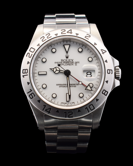 1996 Rolex Explorer II "Polar" 40MM White Dial Oyster Bracelet (16570)