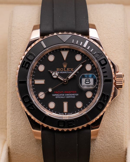2023 Rolex Yacht-Master 40MM Black Dial Oysterflex Strap (126655)