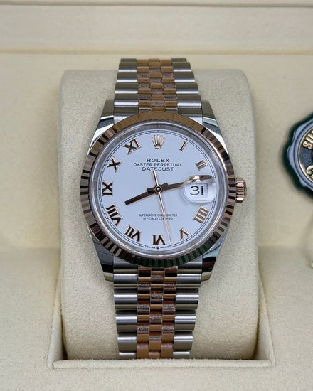 2025 Rolex Datejust 36MM White Dial Two-Tone Jubilee Bracelet (126231)
