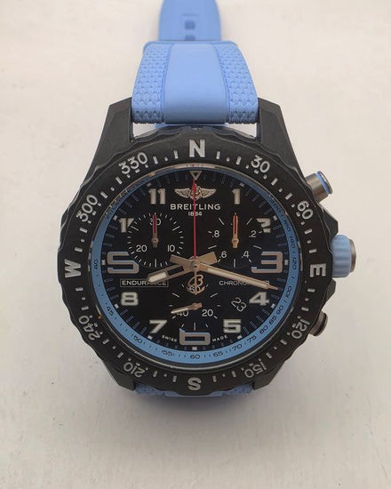 2025 Breitling Endurance Pro 38MM Quartz Black Dial Rubber Strap (X83310)