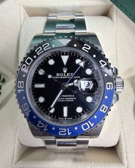 2022 Rolex GMT-Master II "Batman" 40MM Black Dial Oyster Bracelet (126710BLNR)
