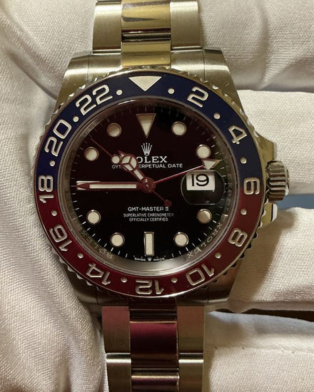 2022 Rolex GMT-Master II "Pepsi" 40MM Black Dial Oyster Bracelet (126710BLRO)