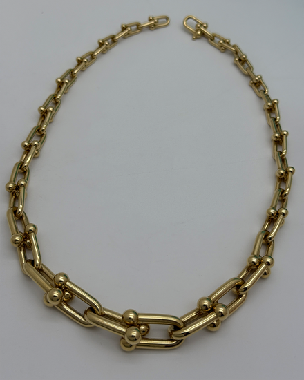 2026 Tiffany Accessories HardWear Necklace 18IN Yellow Gold (Necklace)