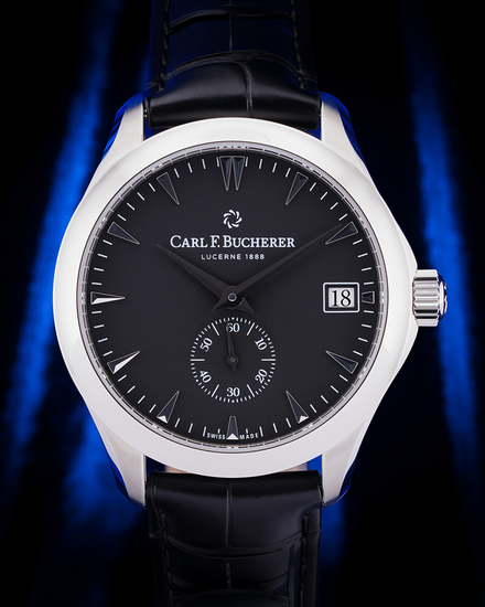 Carl F. Bucherer Manero 40.6MM Black Dial Leather Strap (00.10919.08.33.21)