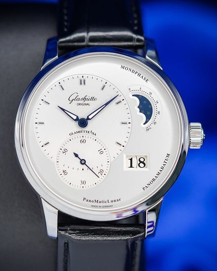 2024 Glashütte Original PanoMaticLunar 40MM Silver Dial Leather Strap (1-90-02-42-32-61)