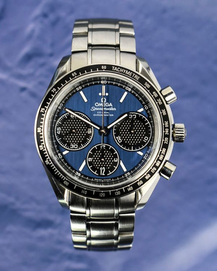 2017 Omega Speedmaster Racing 40MM Blue Dial Steel Bracelet (326.30.40.50.03.001)