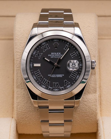 2013 Rolex Datejust II 41MM Black Dial Oyster Bracelet (116300)