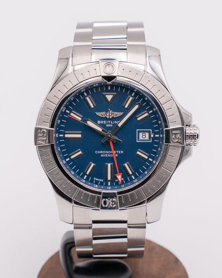 Breitling Avenger Automatic GMT 45MM Blue Dial Steel Bracelet (A32395)
