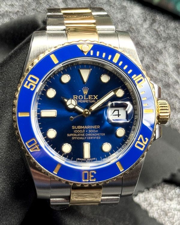 2018 Rolex Submariner Date "Bluesy" 40MM Blue Dial Two-Tone Oyster Bracelet (116613LB)